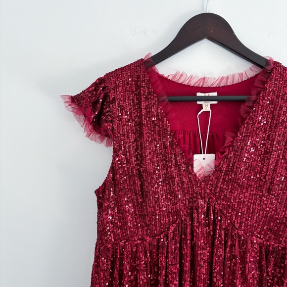 NWT sequin babydoll dress - Picture 3 of 8